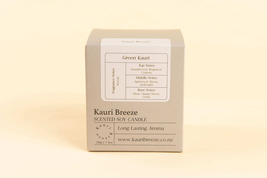 Green Kauri scented soy candle