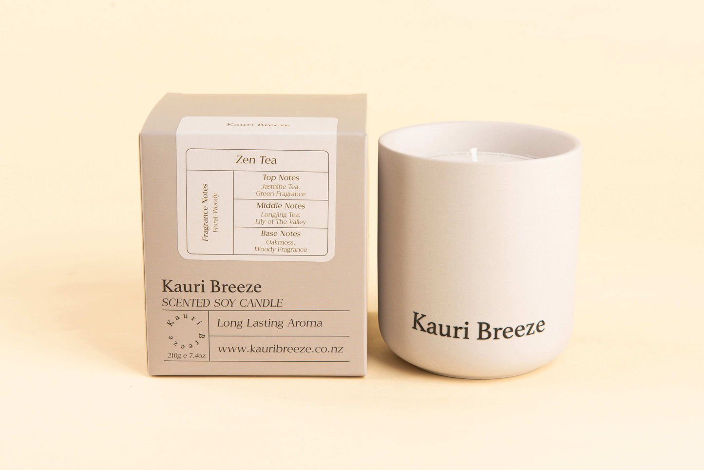 Zen Tea scented soy candle NZ